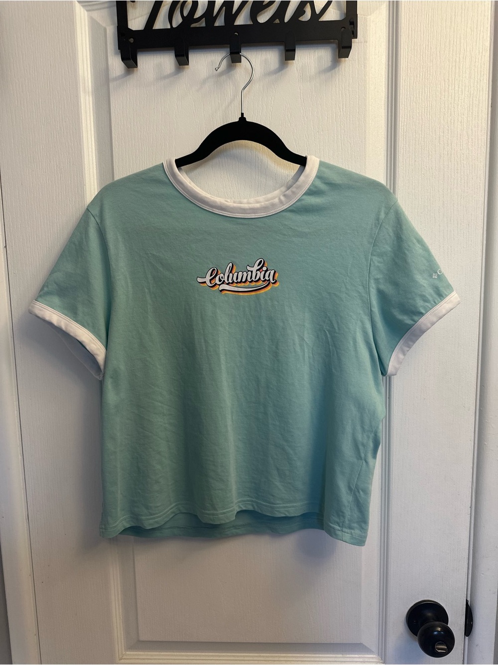 Columbia Tee - Blue Green color like Teal